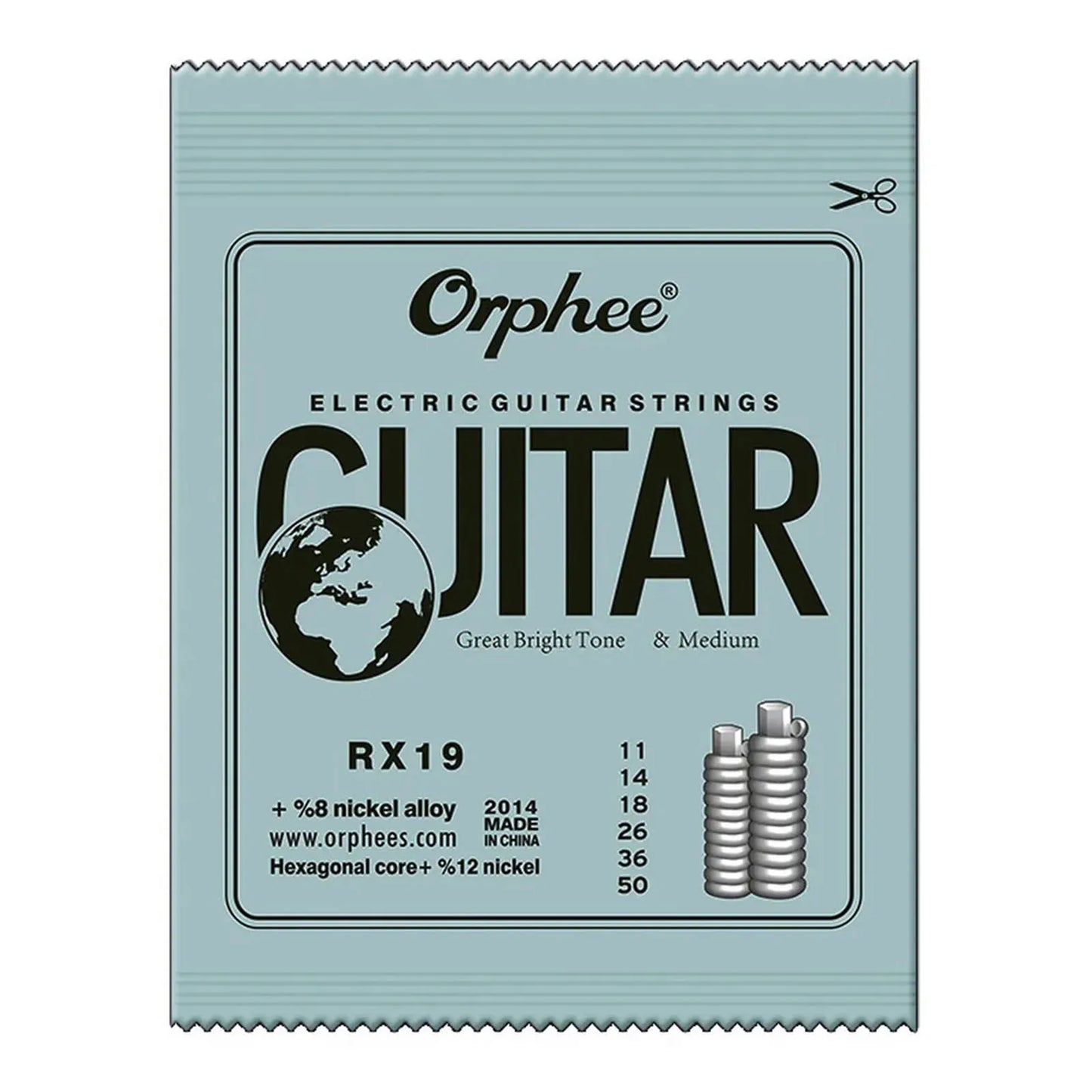 Orphee 1/5/10 Pcs Electric Guitar Strings Set RX Series Hexagonal Carbon Steel 6 String for Electric Guitar Accessories&Parts Beauty World Shop
