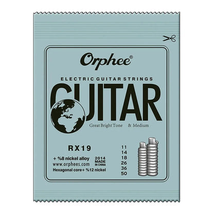 Orphee 1/5/10 Pcs Electric Guitar Strings Set RX Series Hexagonal Carbon Steel 6 String for Electric Guitar Accessories&Parts Beauty World Shop