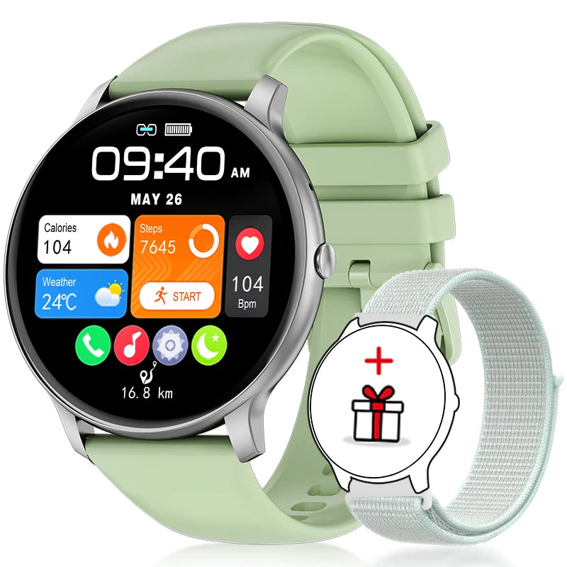 2025 New Smart Watch Women Men Bluetooth Call Sports Fitness Watches Heart Rate Health Monitor Smartwatch Ladies For Android iOS