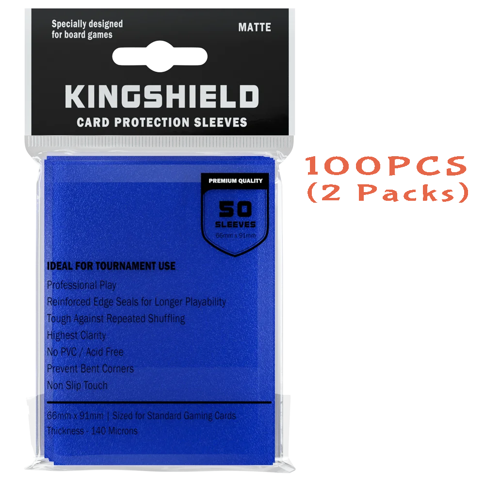 100PCS Matte Colorful Standard Size Card Sleeves TCG Trading Cards Protector Tarot Shield Board Games Cover PKM 66x91mm Beauty World Shop