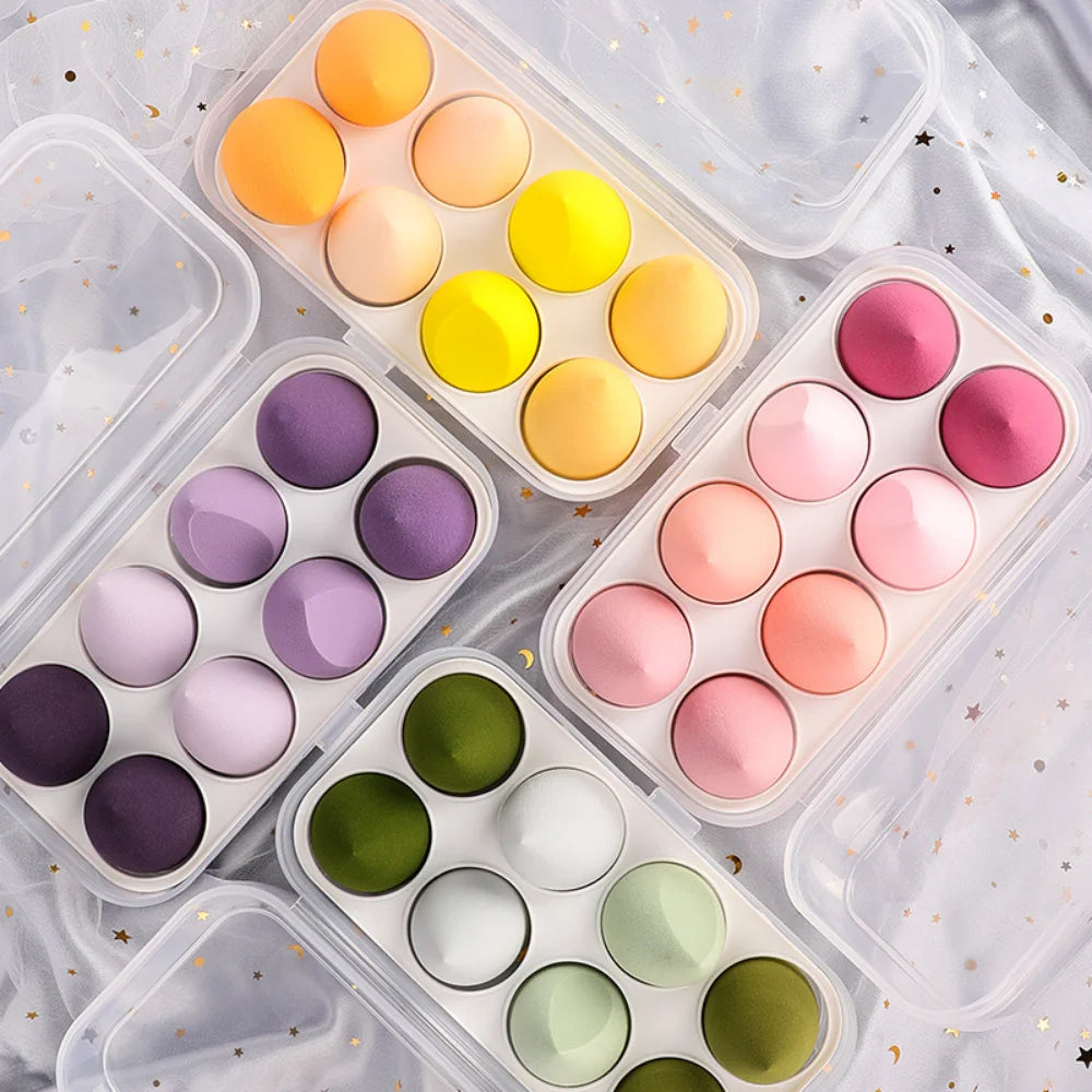 4/8pcs Makeup Sponge Blender Beauty Egg Cosmetic Puff Soft Foundation Sponges Powder Puff Women Make Up Accessories Beauty Tools Beauty World Shop