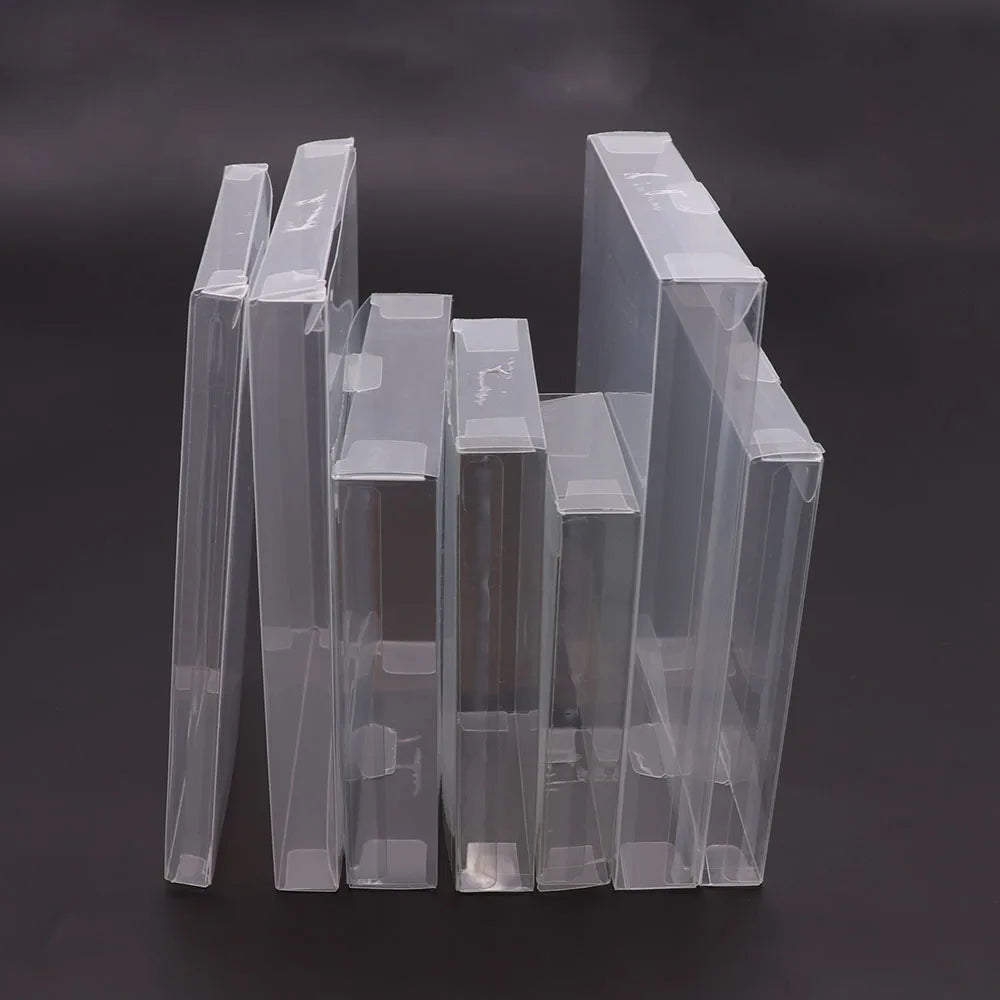 5/20PCS Clear Transparent Game Cartridge Box Case Games Plastic PET Protector for N64 NES SNES for ps5 ps4 ps3 GB GBA GBC Switch