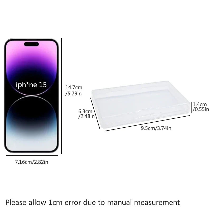 5 pcs Transparent Lockable Box Small Object Storage Box Fishing Gear Accessories Box Plastic Material Beauty Trend Shop