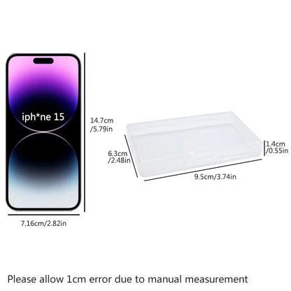 5 pcs Transparent Lockable Box Small Object Storage Box Fishing Gear Accessories Box Plastic Material Beauty Trend Shop