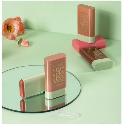 Multi-function Blush Stick Face Makeup Waterproof Easy Color Rouge Blusher Cream Contour Rendering Brightening Contour Makeup Beauty World Shop