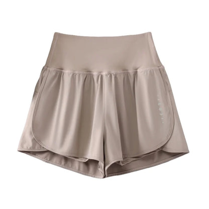 DRUR Women Yoga Shorts High Waist Double Layer Running Gym Shorts With Pocket Summer Sportswear Fitness Clothes Jogger Short New