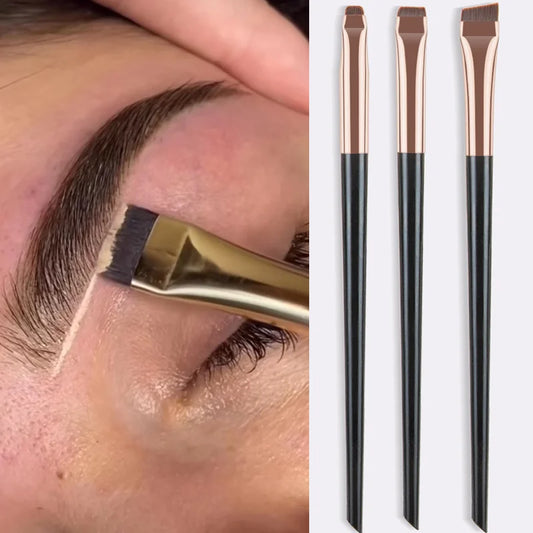 Karsyngirl 3pcs/set Blade Eyeliner Brush Eyebrow Brush Portable Flat Fine Eye Liner Brow Contour Makeup Brushes Makeup Tool Beauty World Shop
