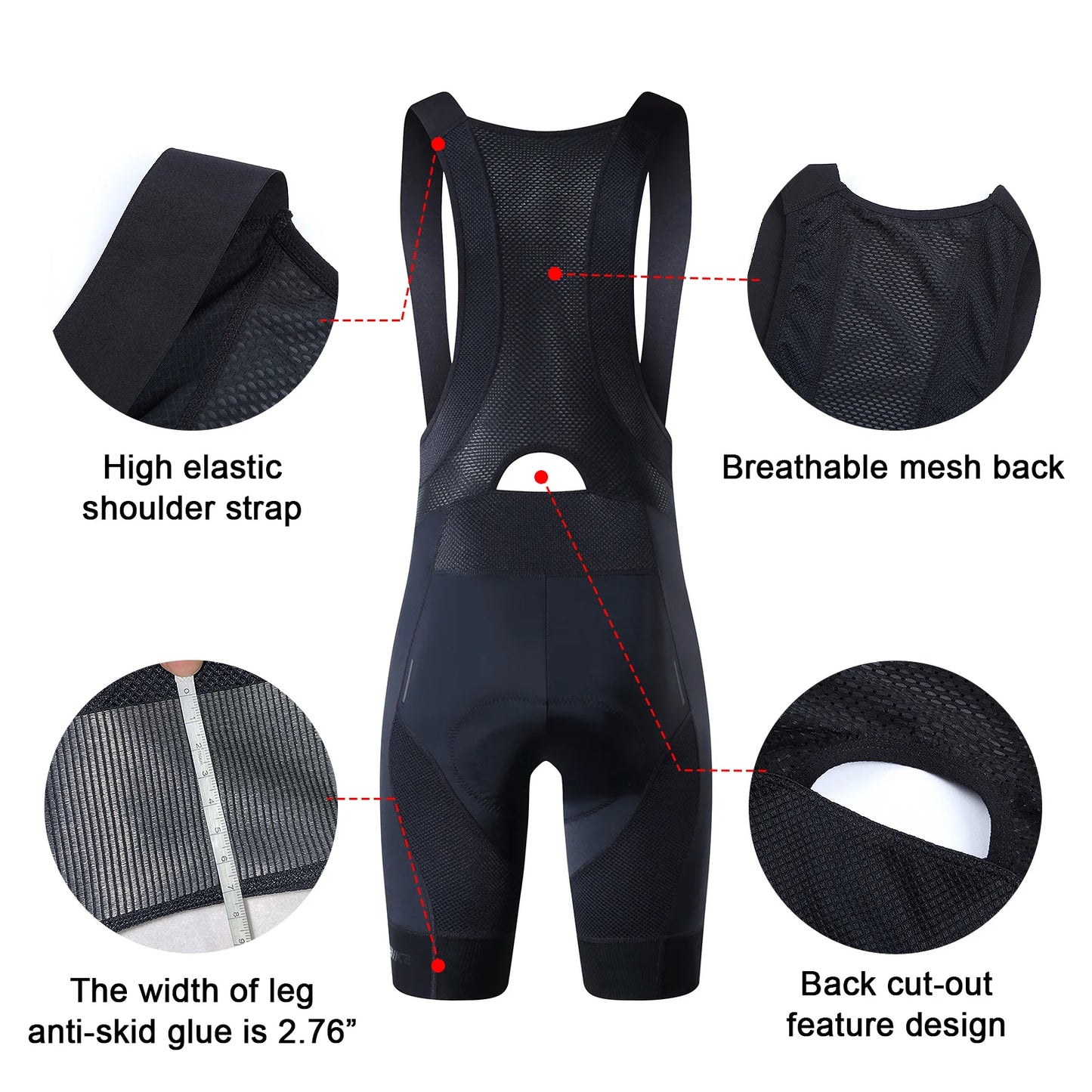 YKYWBIKE Cycling Bib Shorts Men Outdoor Wear Bike Ride 6 Hours Padded Riding Bib Tights Bicycle Men's Cycling Clothing Mtb Short Beauty World Shop
