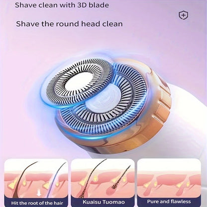 Electric Hair Trimmers for Women Waterproof Razor Painless Private Body Hair Removal Device shaver Bikini Arm Leg Face Shaving Beauty World Shop