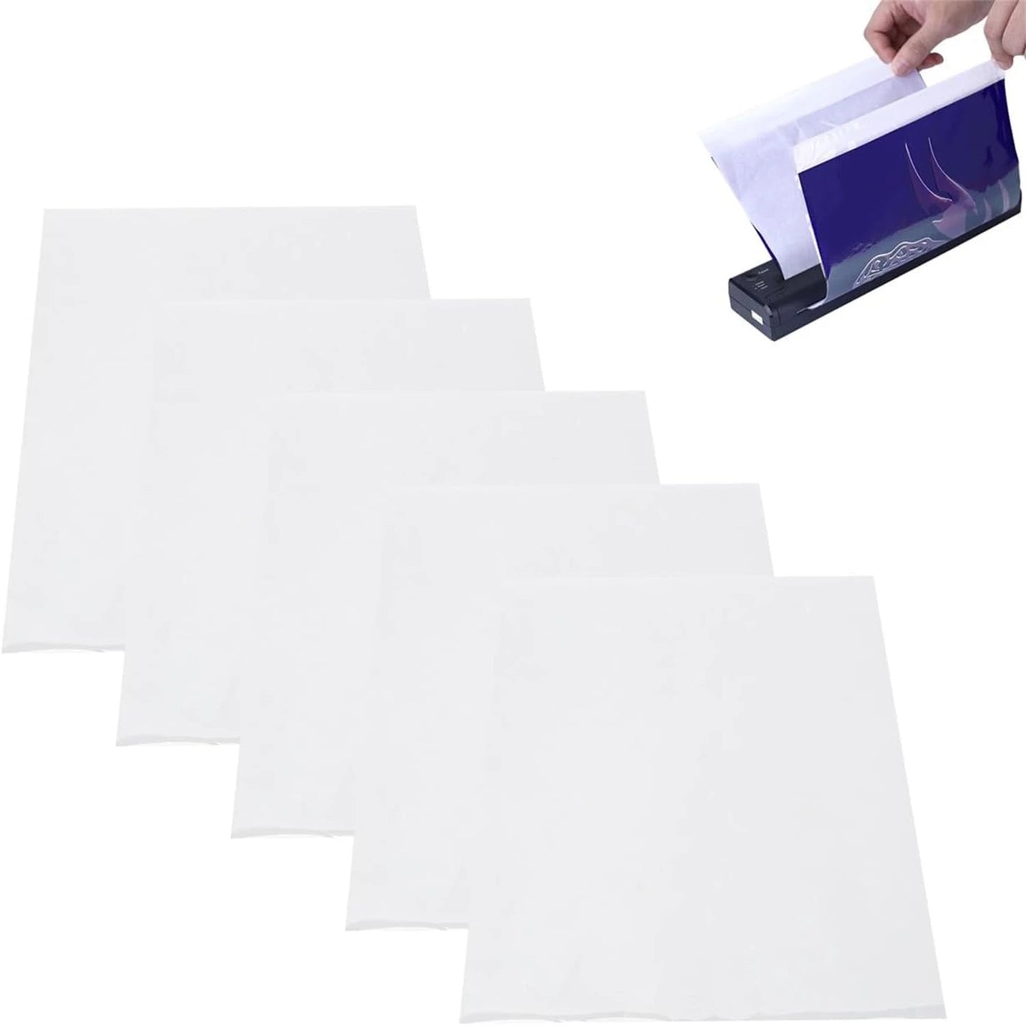 New Tattoo Transfer Paper Tattoo Stencil 50pcs Transparent  Clear Pattern Thermal Tattoo Transfer Film Paper Stencil Accessories Beauty World Shop