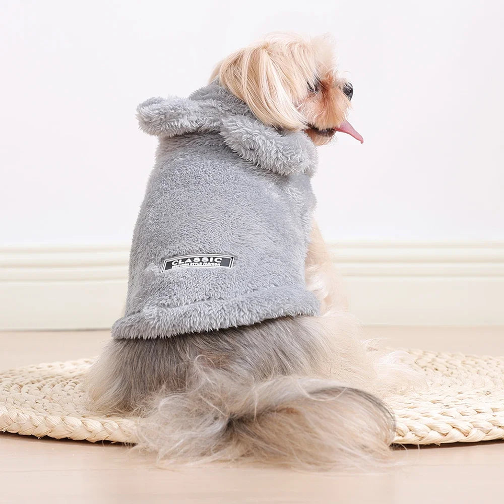 Soft Fleece Pet Dog Clothes Cute Hoodie Coat For Small Medium Dogs Cats Autumn Winter Puppy Hooded Jacket Sweater Pug Apparel Beauty World Shop