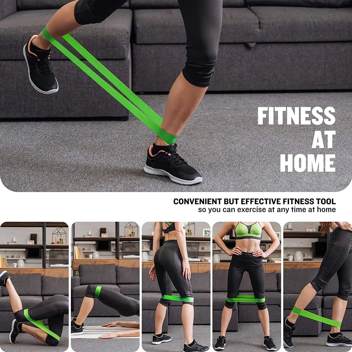Different Resistance Bands Yoga Band Fitness Exercise Training Hip Tension Band Leg Squat Dance Elastic Loop Stretch Band Beauty World Shop