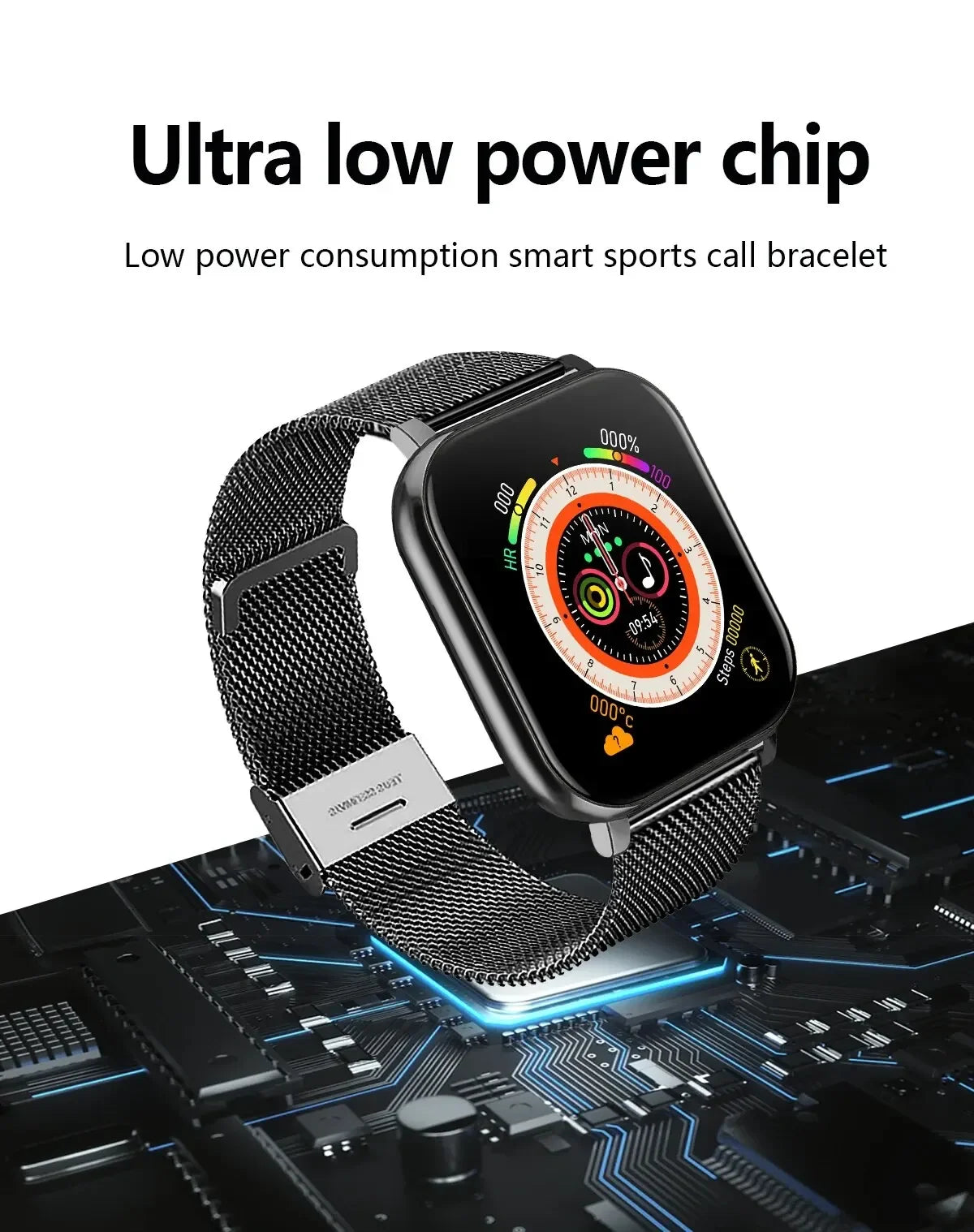 Smart Watch For Men Women Gift Sports Fitness Watch Bluetooth Call Digital Heart Rate Monitor Smartwatch GPS Tracking Wristwatch