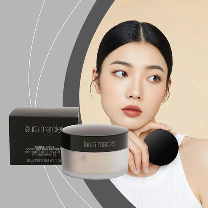 NEW Version Hydrating Flawless Setting Powder,Natural Nude Finish Oil Control Strong Concealer for All Skin Types Powdery Makeup