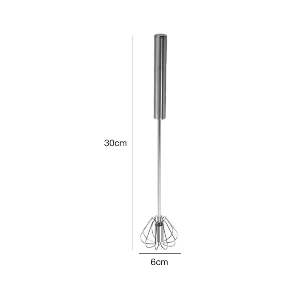Stainless Steel Rotary Whisk Semi-Automatic Mixer Manual Whisk Household Cream Eggs Baking Gadgets Beauty World Shop