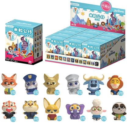 JANDOOM Disney Zootopia Judy Hopps Nick Wilde Bogo Clawhauser Anime Figur Model Rice Grain Doll Blind Box Toys Birthday Gifts Beauty World Shop