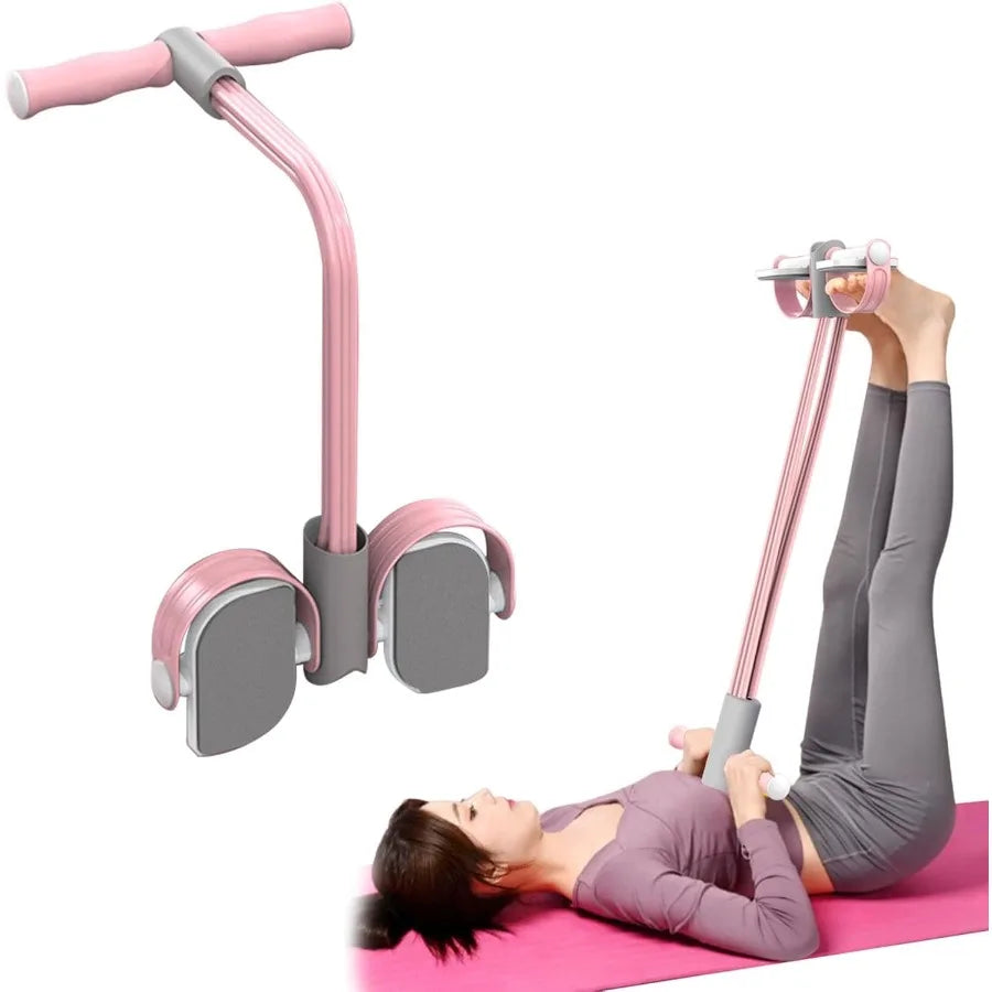 Multifunctional Pedal Puller Resistance Rope 6 Tube Tension Rope Pull Up Pilate Equipment Yoga Tension Rope Leg Trainer Workout Beauty World Shop