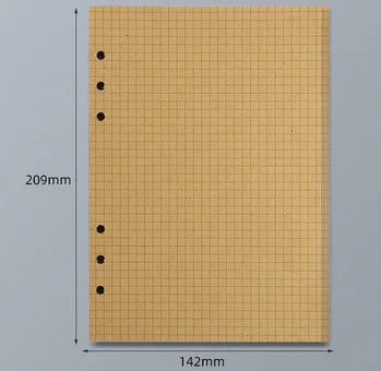 45 Sheets A5 A6 A7 Loose Leaf Notebook Refill Spiral Binder Inner Page Line Blank craft  Grid Inside Paper Stationery Beauty World Shop