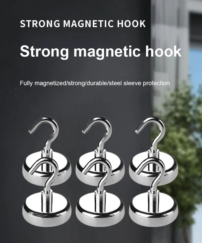 10PCS Strong Magnet Hooks Multi-Purpose Storage Hooks Home Kitchen Bar Storage Hooks Key Storage Hooks Bathroom Hangers Beauty World Shop