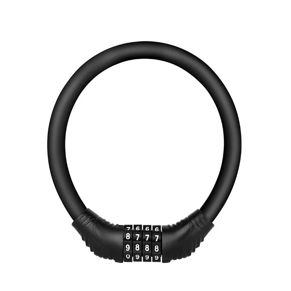 4 Digital Code Anti-Theft Bicycle Cable Lock Stainless Steel Security Locks Portable Combination Code Padlock Beauty World Shop