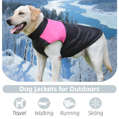 Winter Big Dog Clothes Waterproof Vest Jacket For Small Dogs Cats Outdoor Warm Puppy Coat With D Ring Labrodor Pug Pet Costume Beauty World Shop