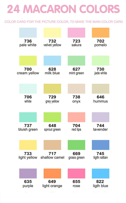 GuangNa 12-72 Colors Soft Brush Acrylic Marker Pen Set,Skin Tone, Macaron color,DIY Hand Drawn,Paint Art Markers pens,GN.8201F/M Beauty World Shop