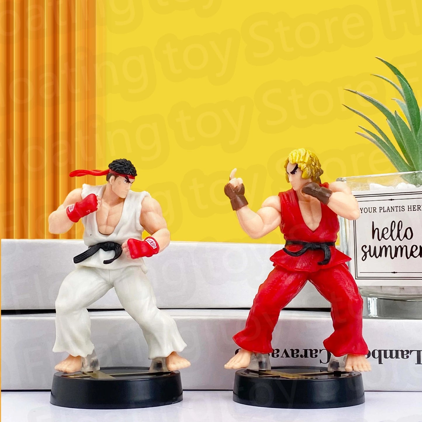 Anime Street Fighter Fighting Game Action Figure Ken Masters Hoshi Ryu PVC Kawaii Toys Dolls Room Decor Birthday Gift For Boys Beauty World Shop