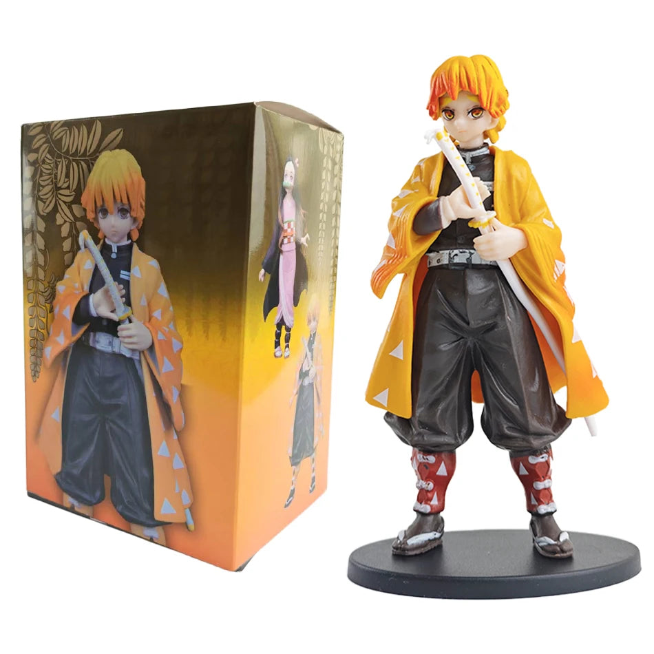 Anime Demon Slayer Kimetsu no Yaiba Figure Kamado Tanjirou Action Figure Agatsuma Zenitsu Nezuko Warrior PVC Model Toys Beauty World Shop