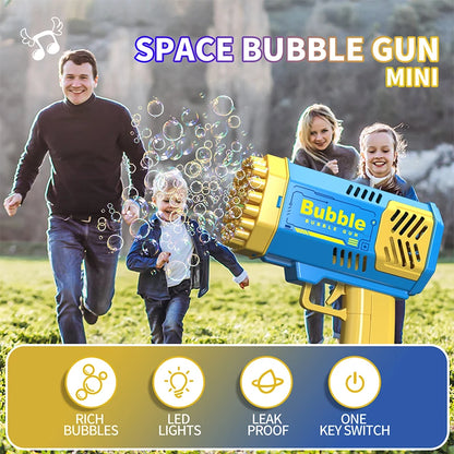 40 Hole Rocket Launcher Handheld Portable Electric Automatic Bubble Gun Party Birthday Gift Toy(without Bubble Water) Beauty Fashion