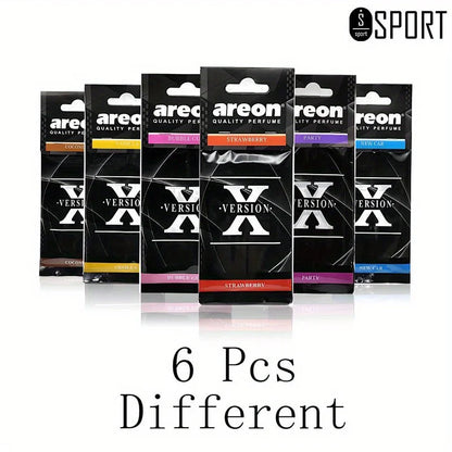 3-60Pcs X Version Car Air Refresher Car Suspension Decoration Home Bathroom Refresher Natural perfume Car Interior Hanging Paper Beauty World Shop