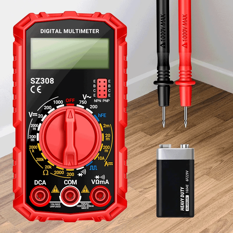 ANENG SZ308 Digital Multimeter   AC/DC Current Meter Voltage Resistance Meter Electrician LCD Backlight Ohm Square Wave Test Beauty World Shop