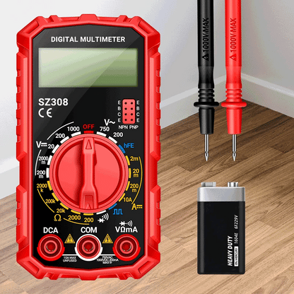ANENG SZ308 Digital Multimeter   AC/DC Current Meter Voltage Resistance Meter Electrician LCD Backlight Ohm Square Wave Test Beauty World Shop