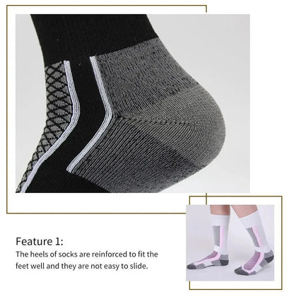 1Pair Winter Warm Thickening Ski Stockings Hiking Socks For Women Men Children Outdoor Anti-Cold High Sports Stockings Beauty World Shop