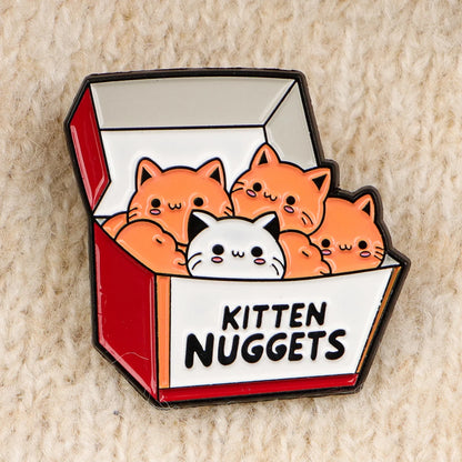 Cartoon Animal Cat Enamel Pin Kitten Nugget Brooch Badge on Backpack Clothing Lapel Pin Costume Accessories Fashion Jewelry Gift Beauty World Shop