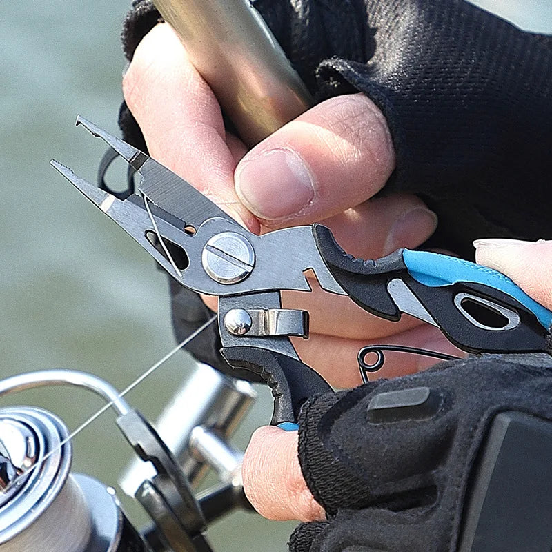 New Multifunctional Fishing Pliers Accessories 420 Stainless Steel Body Scissors Line Cutter Hooks Remover Outdoor Fishing Tools Beauty World Shop
