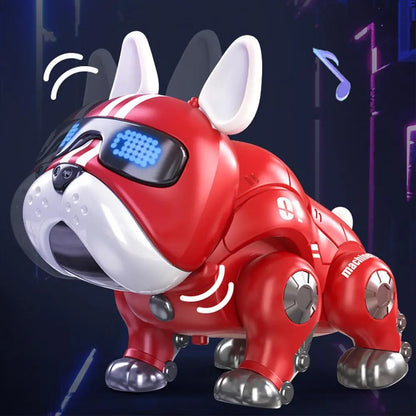 Dance Music Bulldog Robot Intelligent Interactive Dog With Light Toys For Children Kids Early Education Baby Toy Boys Girl Beauty World Shop