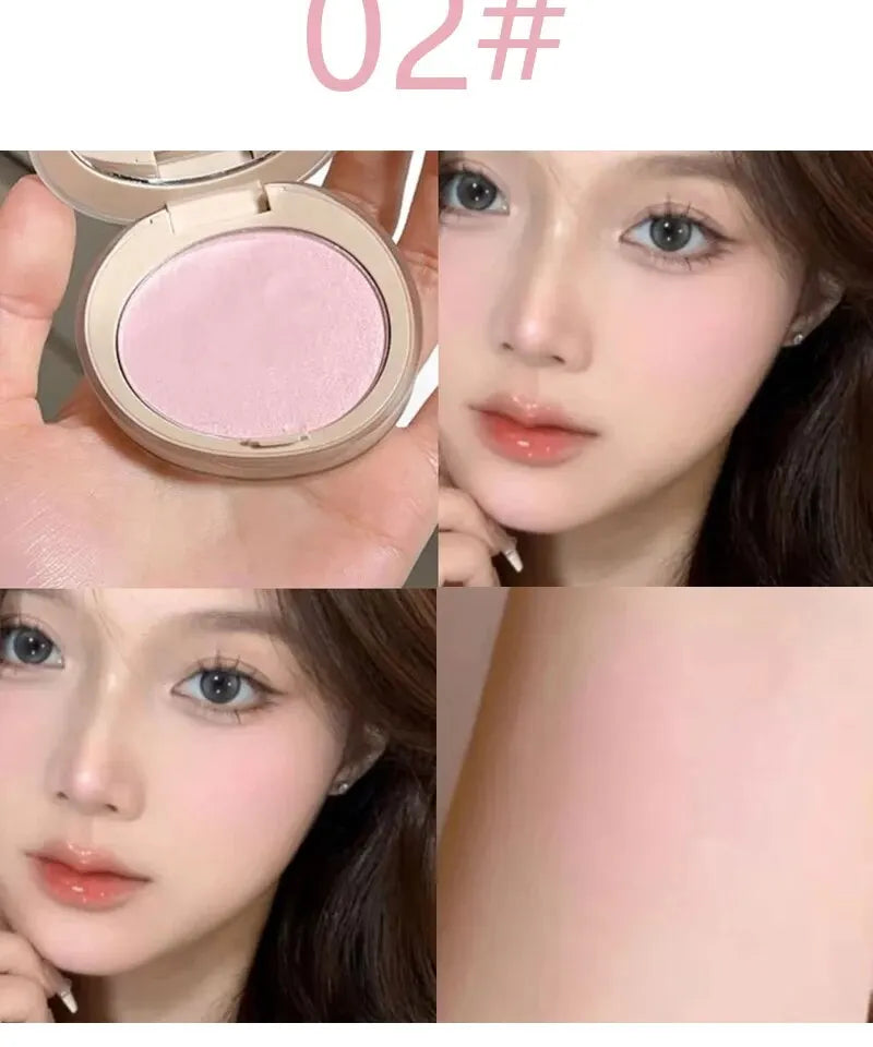 HERORANGEHR526 Monochromatic Blush Is Waterproof, Sweat-proof, Colorfast, and Durable. Six Colors Are Available. Beauty World Shop