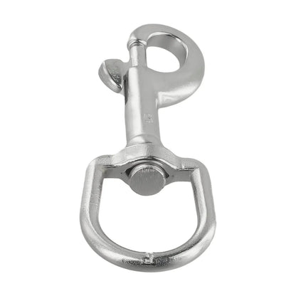 1PCS 316 Stainless Steel Diving Swivel Bolt Snap Spring Hook Clip For Scuba Diving Pet Leash Flag Stainless Steel Oval Swivel Beauty World Shop