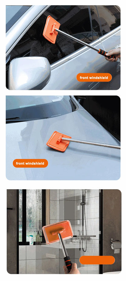 SEAMETAL Car Front Windshield Defogging Brush Telescopic Long handle Car Household Glass Clean Brushes Dust Remover Tool Beauty World Shop