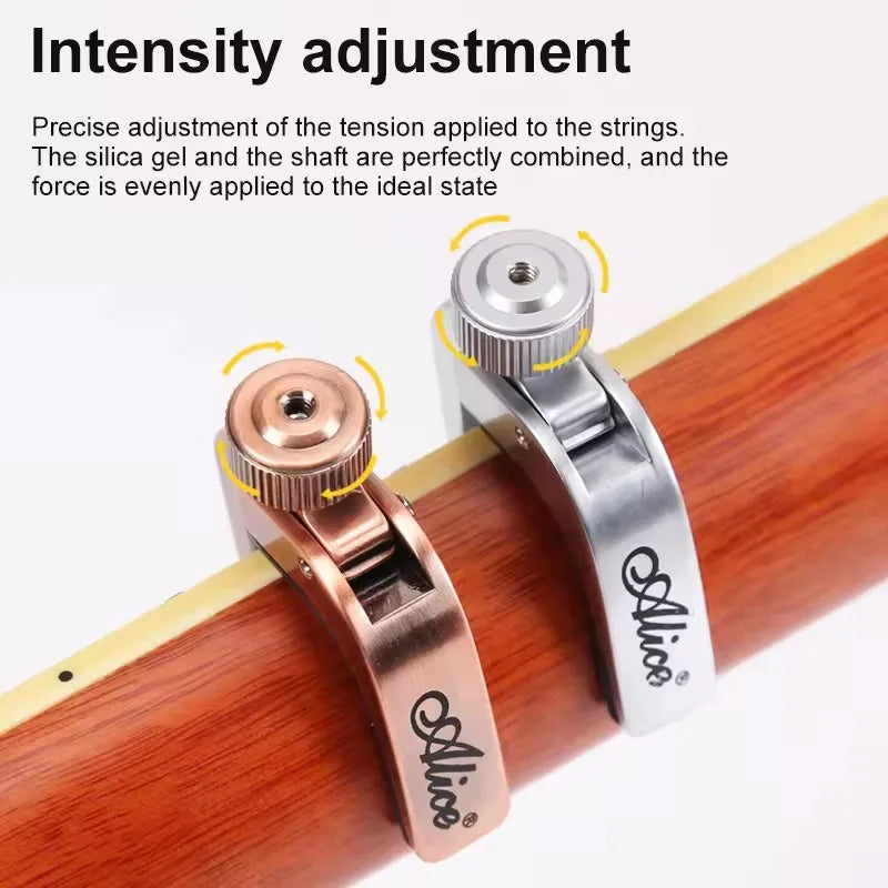 Alice Guitar Capo Adjustable Roller Metal Perfect Quick Change Tune for Electric Acoustic Guitar, Bass, Violin, and Ukulele Beauty World Shop