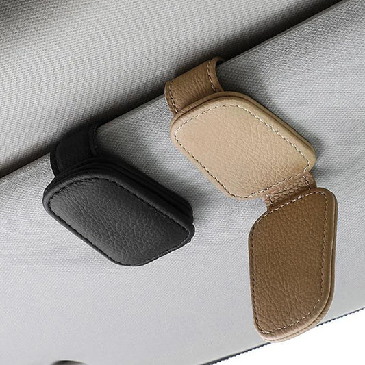 Universal Car Sunglasses Clip Card Ticket Holder Stand Fastener Pen Case Eyeglasses Sun Visor Car Accessories Beauty World Shop