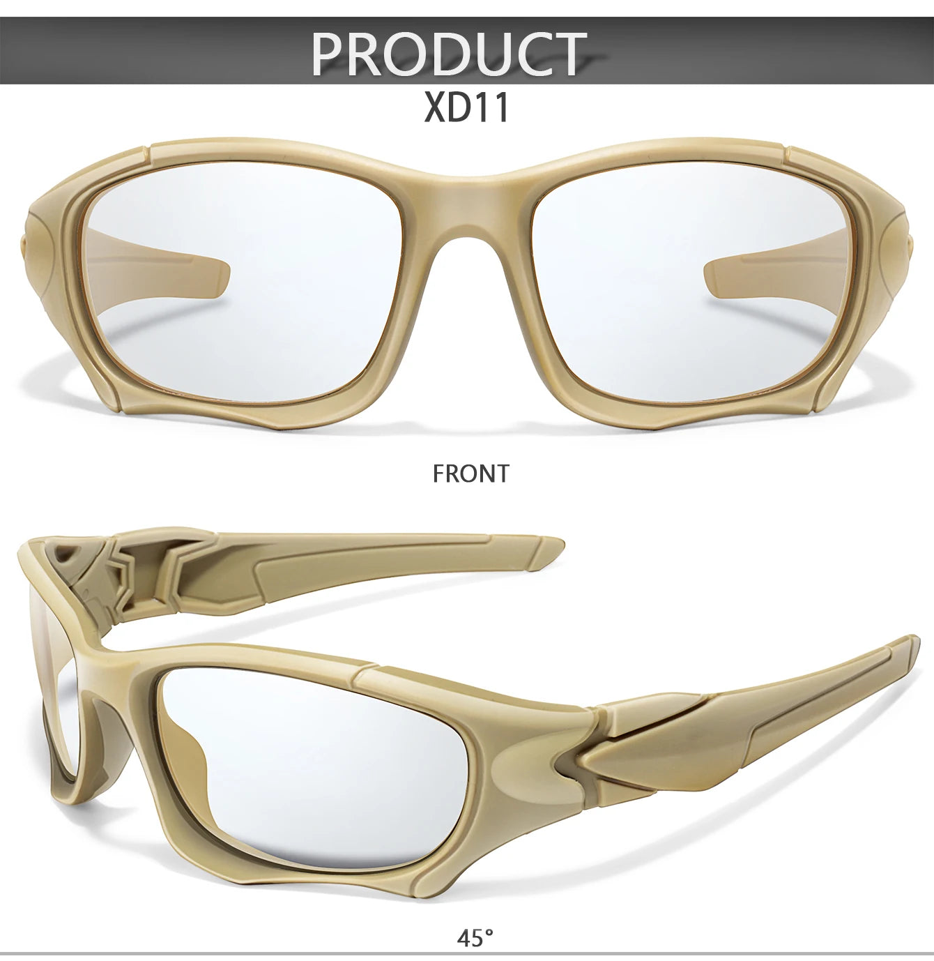 Photochromic Cycling Sunglasses Men Outdoor Sports Tactical Camouflage Goggles Vintage Driving Riding Fishing Windproof Beauty World Shop