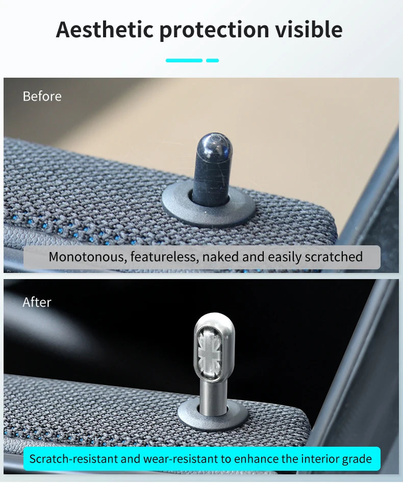 Car Door Pin Decorative For BMW Mini Cooper S F56 F55 F54 F60 R56 R60 F65 U25 Clubman Countryman Metal Car Interior Accessories Beauty World Shop