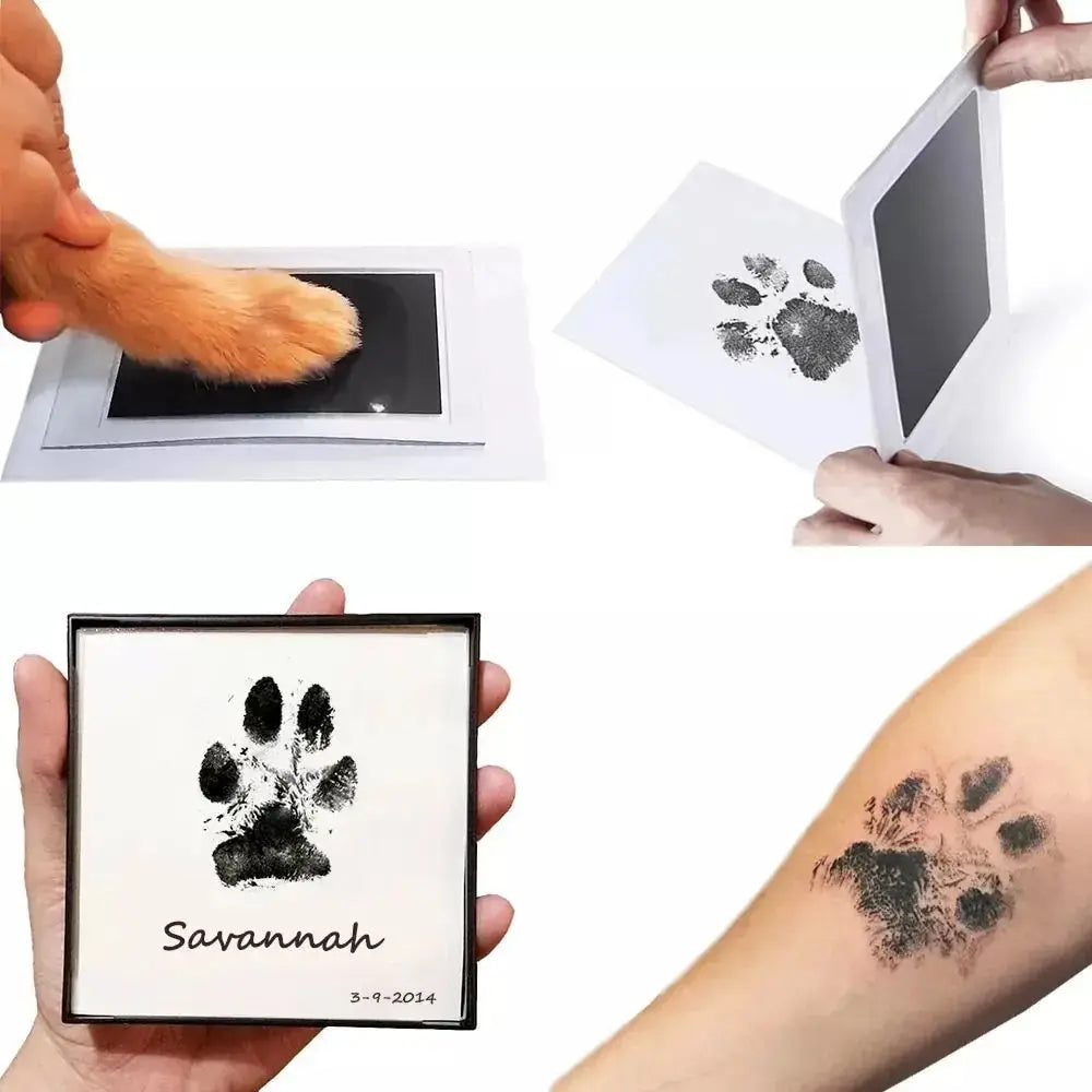 Paw Print Clean Touch Ink Pad, Dog Or Cat Pet Owner Keepsake, DIY Inkless Nose and Pawprint Impression Making Kit Beauty World Shop