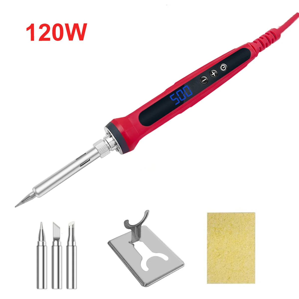 80W Soldering iron kit adjustable temperature LCD solder welding tools Ceramic heater soldering tips Tweezers soldering wire Beauty World Shop