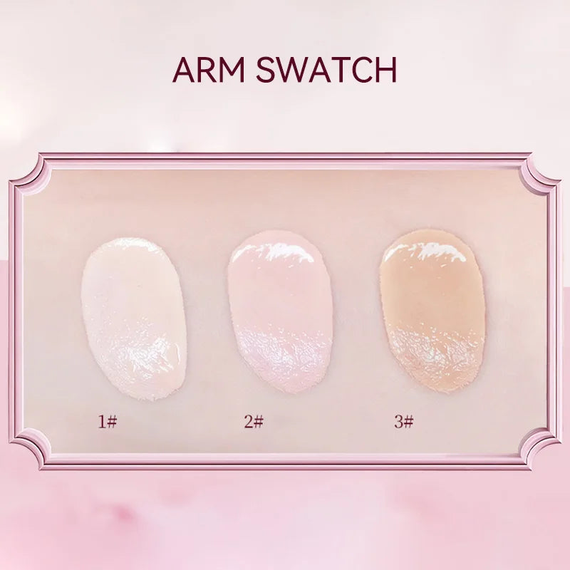 Hua Yin Ji Brightening Concealer, a fair-skinned girl's tender pink look, natural nude makeup, and a natural look,flowers Beauty Trend Shop
