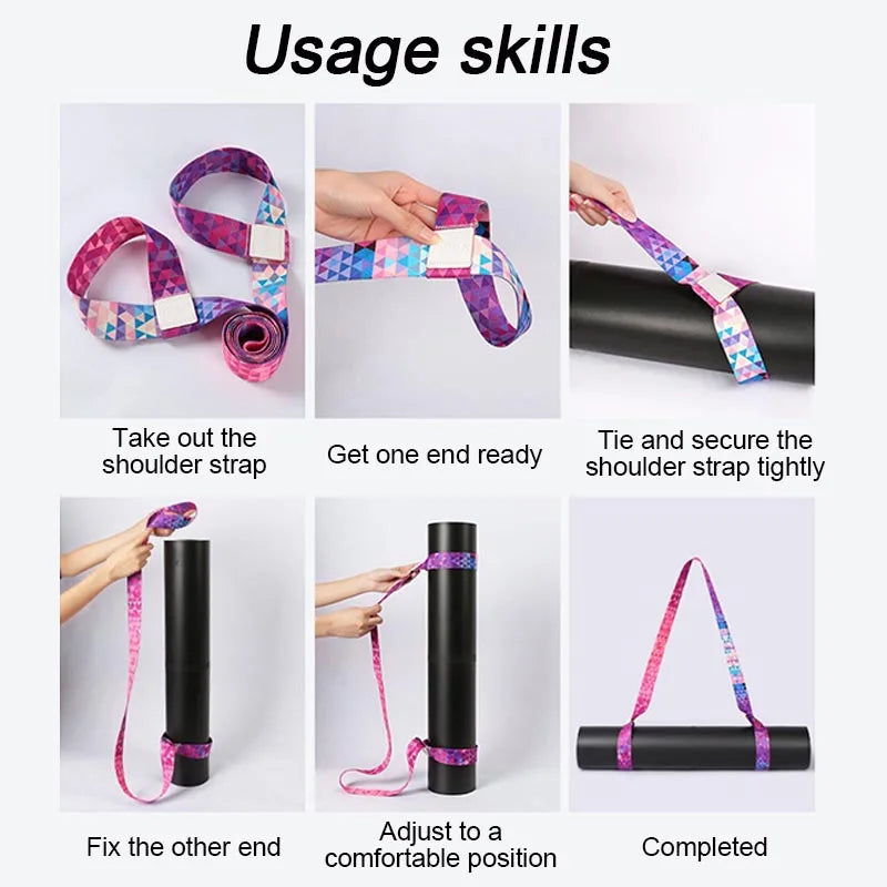 Yoga Mat Strap Stretching Band Elastic Bands Ballet Pilates Elastic Strap for Yoga Equipment Elastic Band for Fitness YJS01 Beauty World Shop