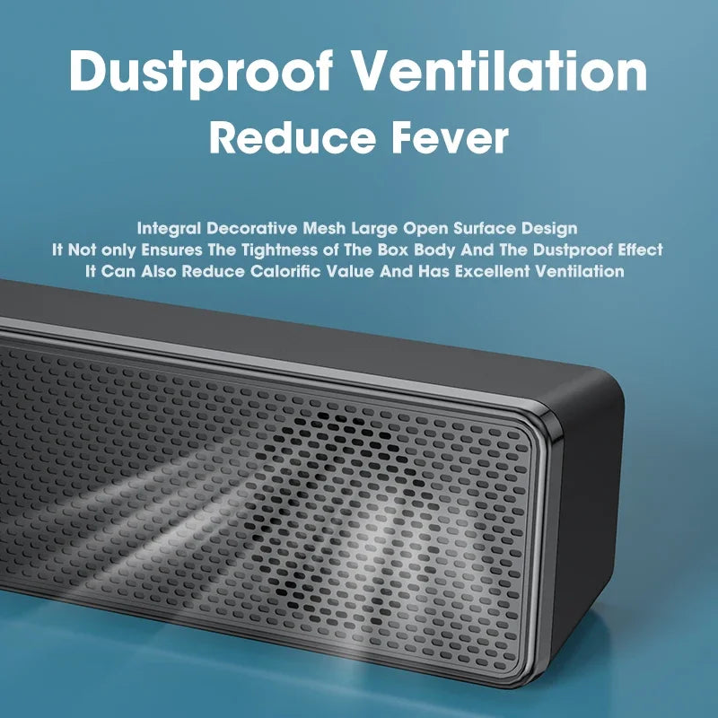 Wired Wireless Bluetooth Speaker Sound Box Bar Soundbar Computer PC TV Laptop Desktop Music Portable Caixa De Som Audio System Beauty World Shop