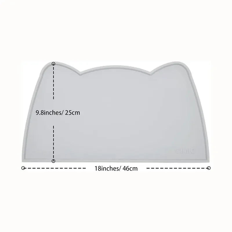 Food Grade Silicone Cats Anti-dirty Easy to Clean Cats and Dog Bowl Mats Water Proof Waterproof and Leak-proof Pad Anti-slip Pet Beauty World Shop