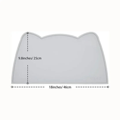 Food Grade Silicone Cats Anti-dirty Easy to Clean Cats and Dog Bowl Mats Water Proof Waterproof and Leak-proof Pad Anti-slip Pet Beauty World Shop